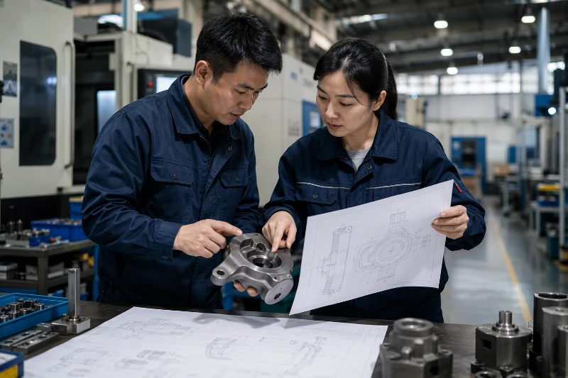 Custom metal components manufactured through CNC machining and precision forming